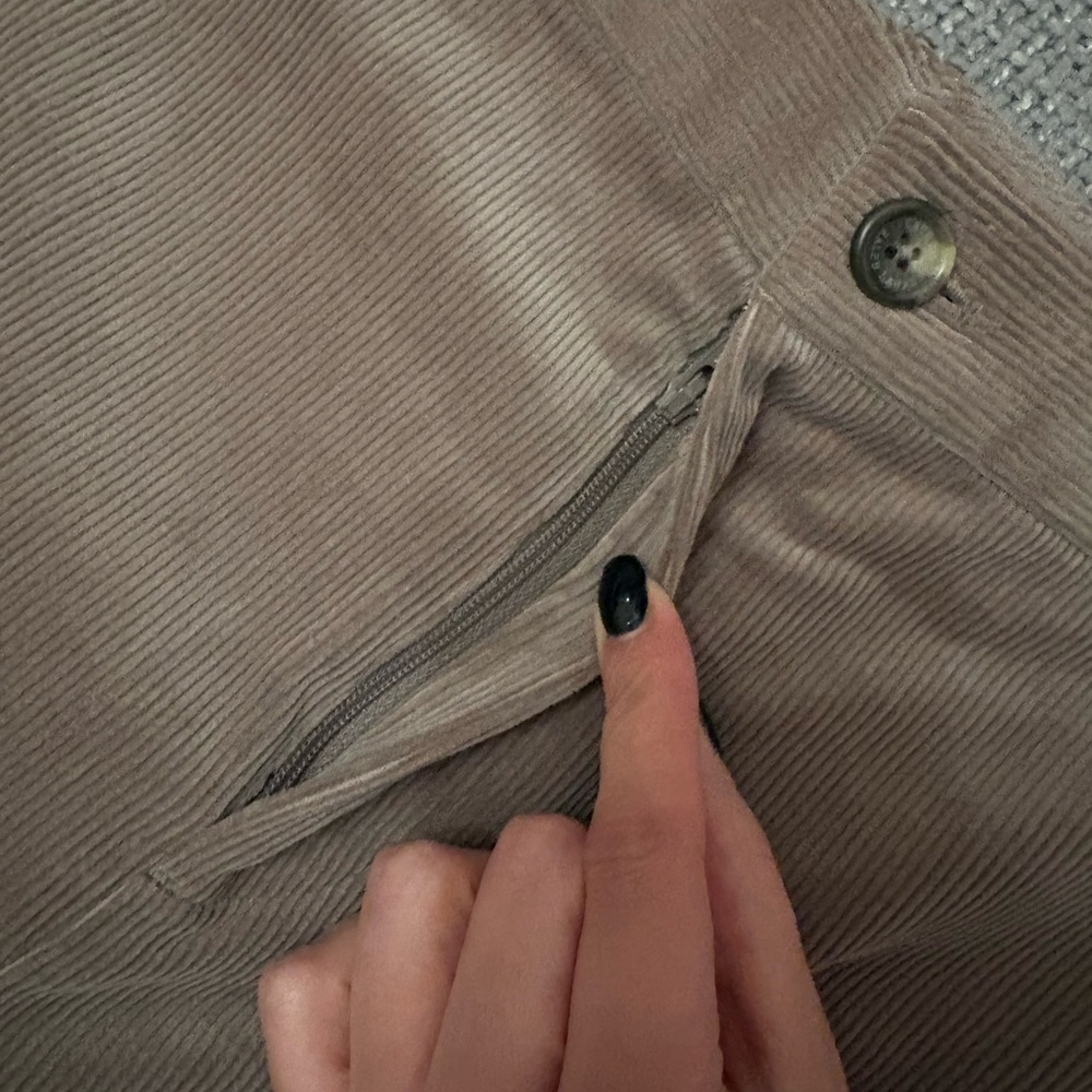 LAUREN RALPH LAUREN Taupe Corduroy High Rise Bootcut Pants 4 - Picture 11 of 16